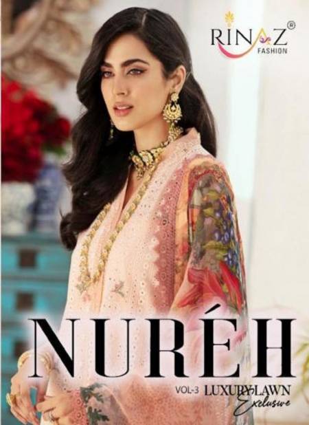 Rinaz Nureh 3 Latest Fancy Designer Exclusive Pakistani Salwar Suits Collection Catalog